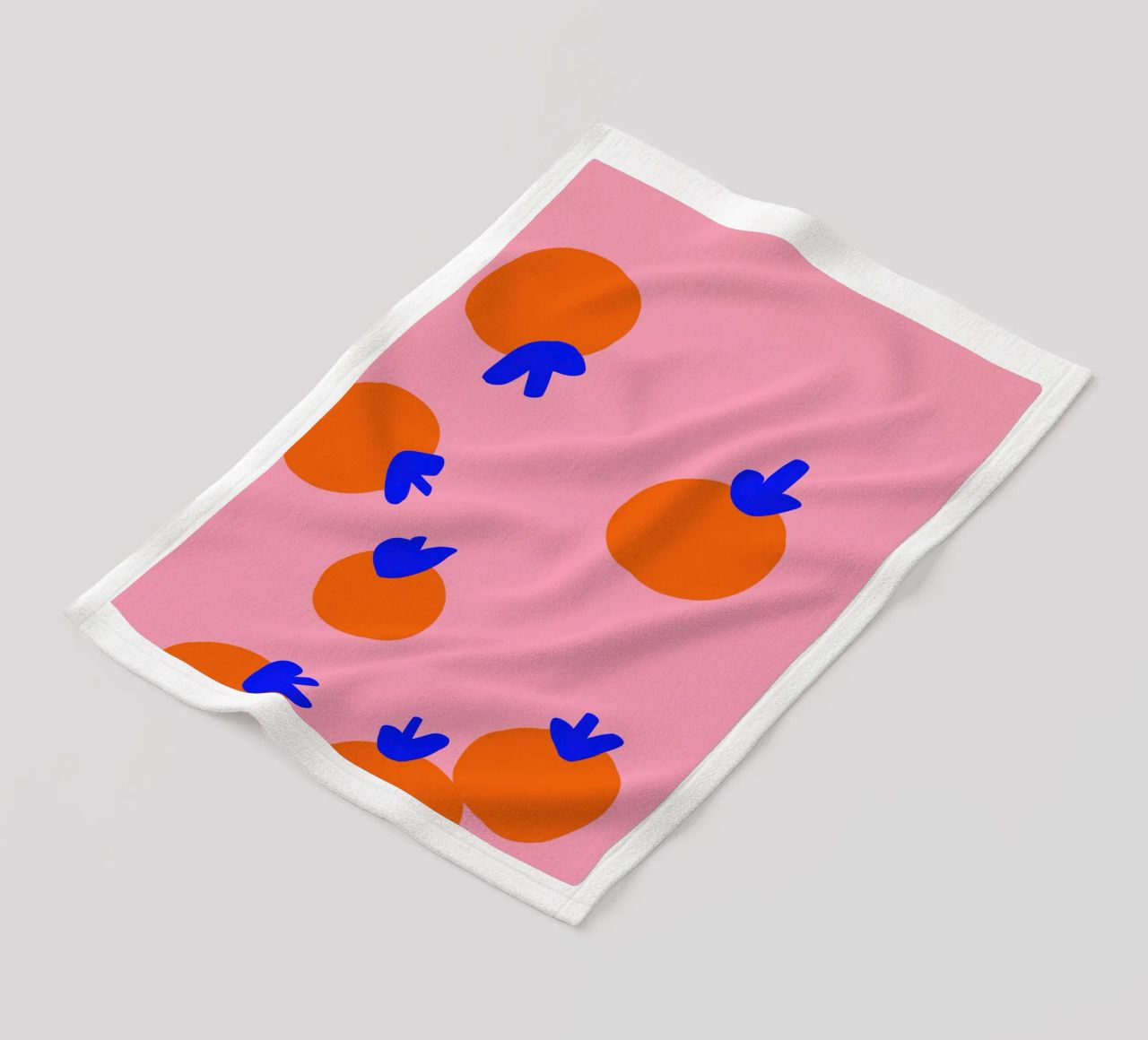 Orangen Party Fleecedecke von Hej Ibiza by Ute Arnold