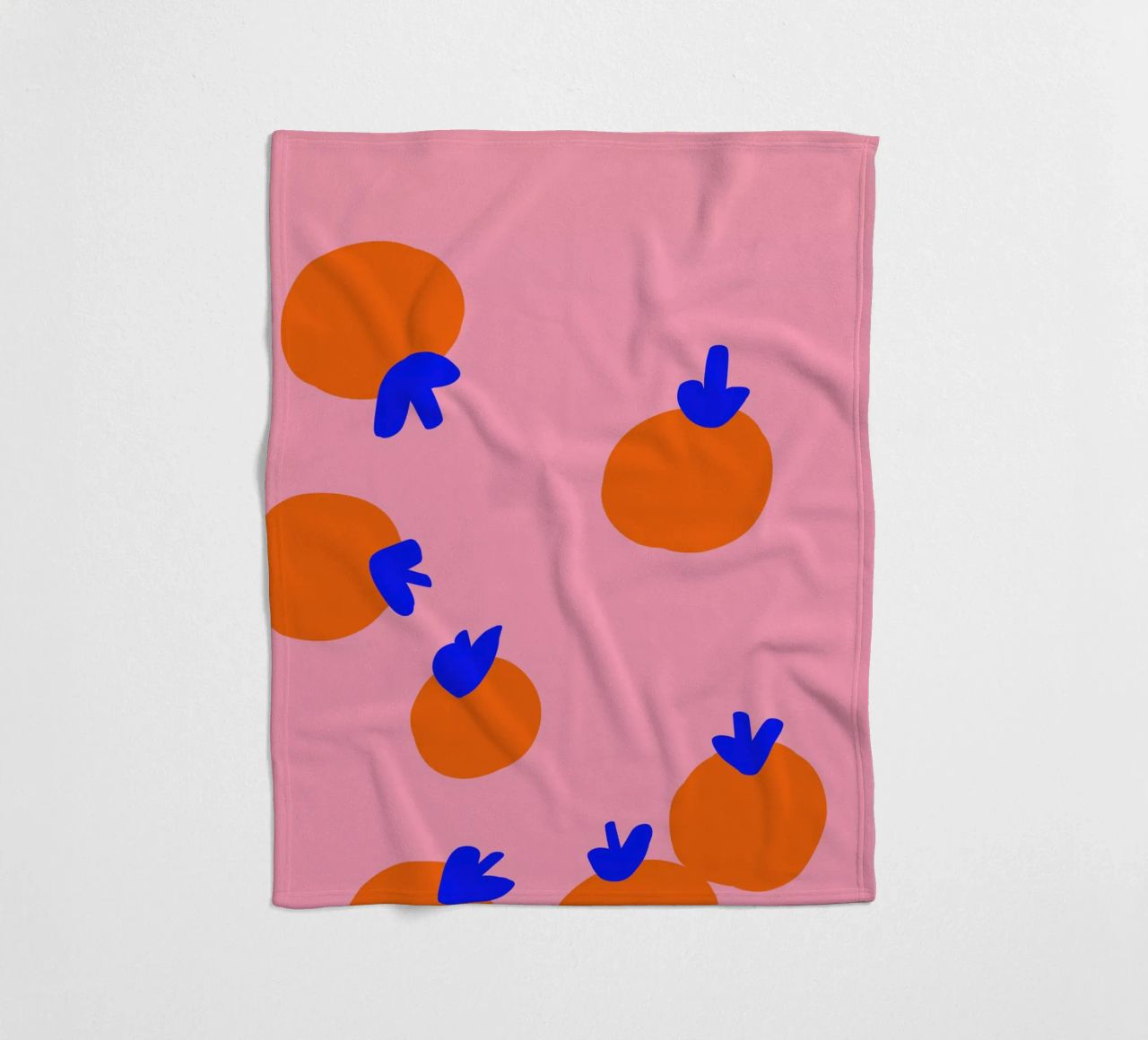 Orangen Party Fleecedecke von Hej Ibiza by Ute Arnold
