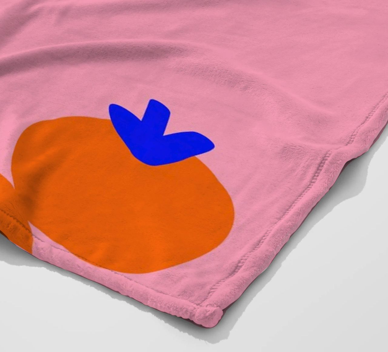 Orangen Party Fleecedecke von Hej Ibiza by Ute Arnold