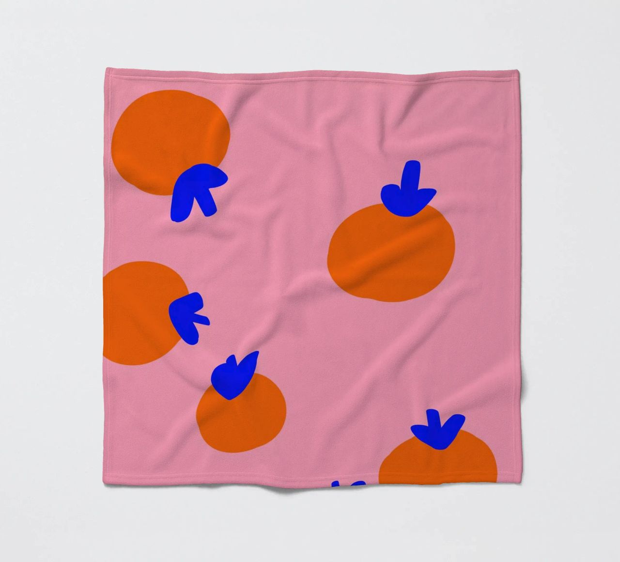 Orangen Party Fleecedecke von Hej Ibiza by Ute Arnold
