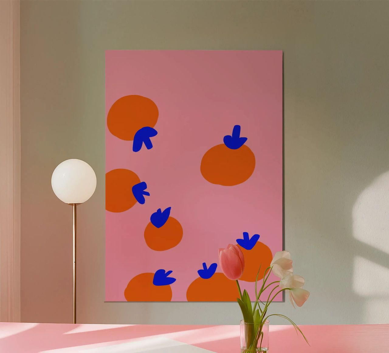 Orangen Party Hahnemühle von Hej Ibiza by Ute Arnold