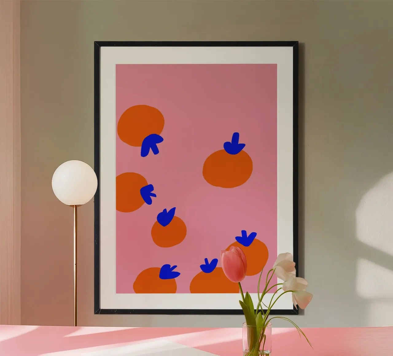 Orangen Party carta hahnemühle da Hej Ibiza by Ute Arnold