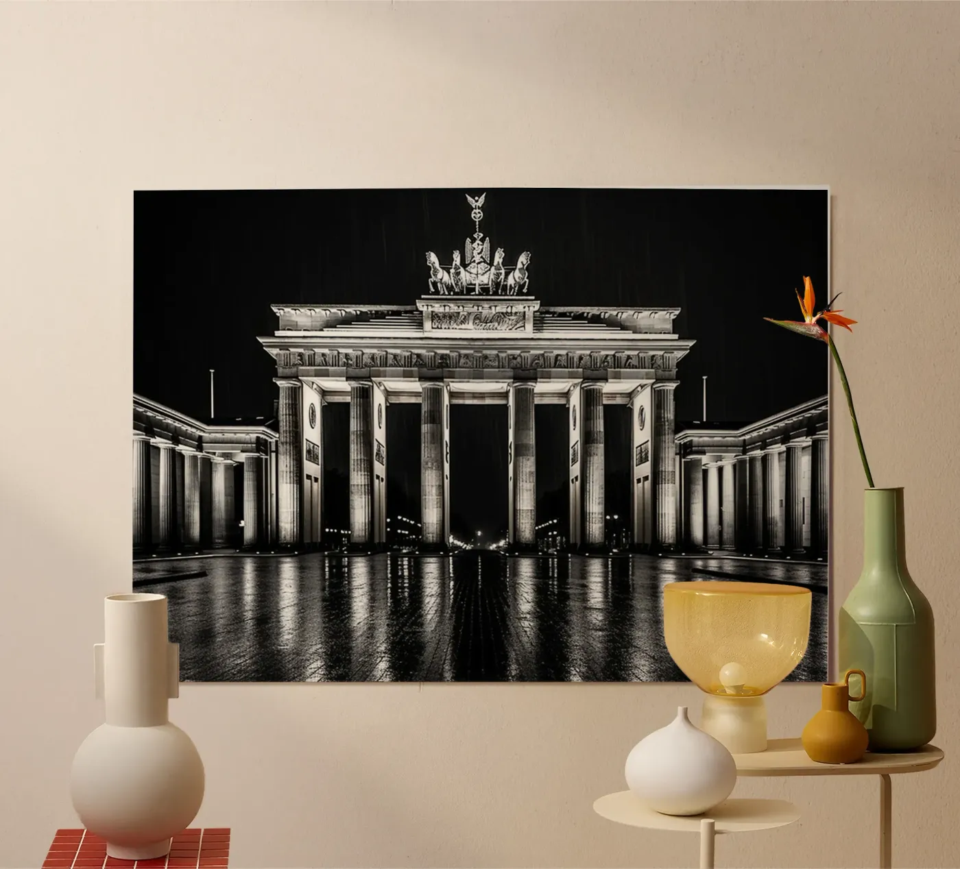 Brandenburg Gate at night Poster von CityPoster
