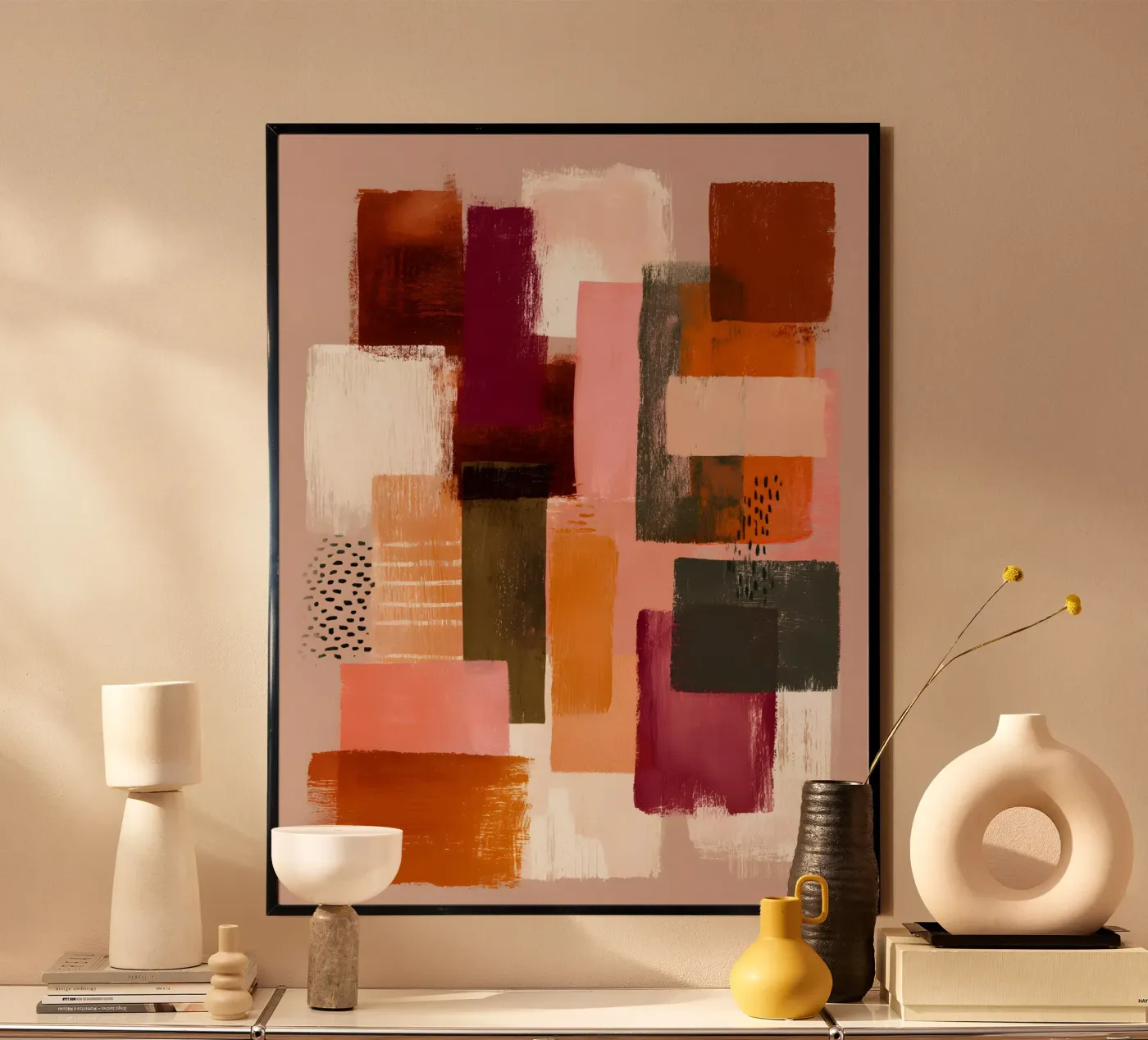 Modern Ember poster da Abstrakt Atelier