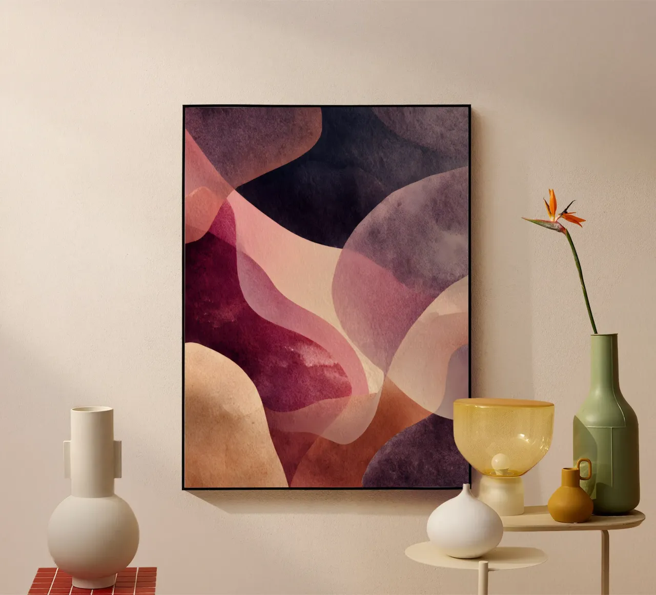 Midnight Flow acrylic glass by Abstrakt Atelier