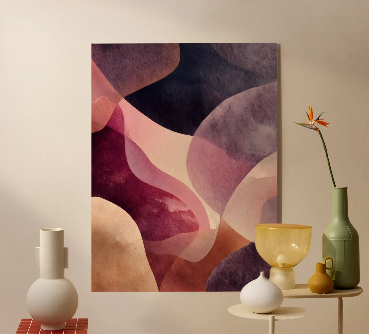 Midnight Flow acrylic glass by Abstrakt Atelier