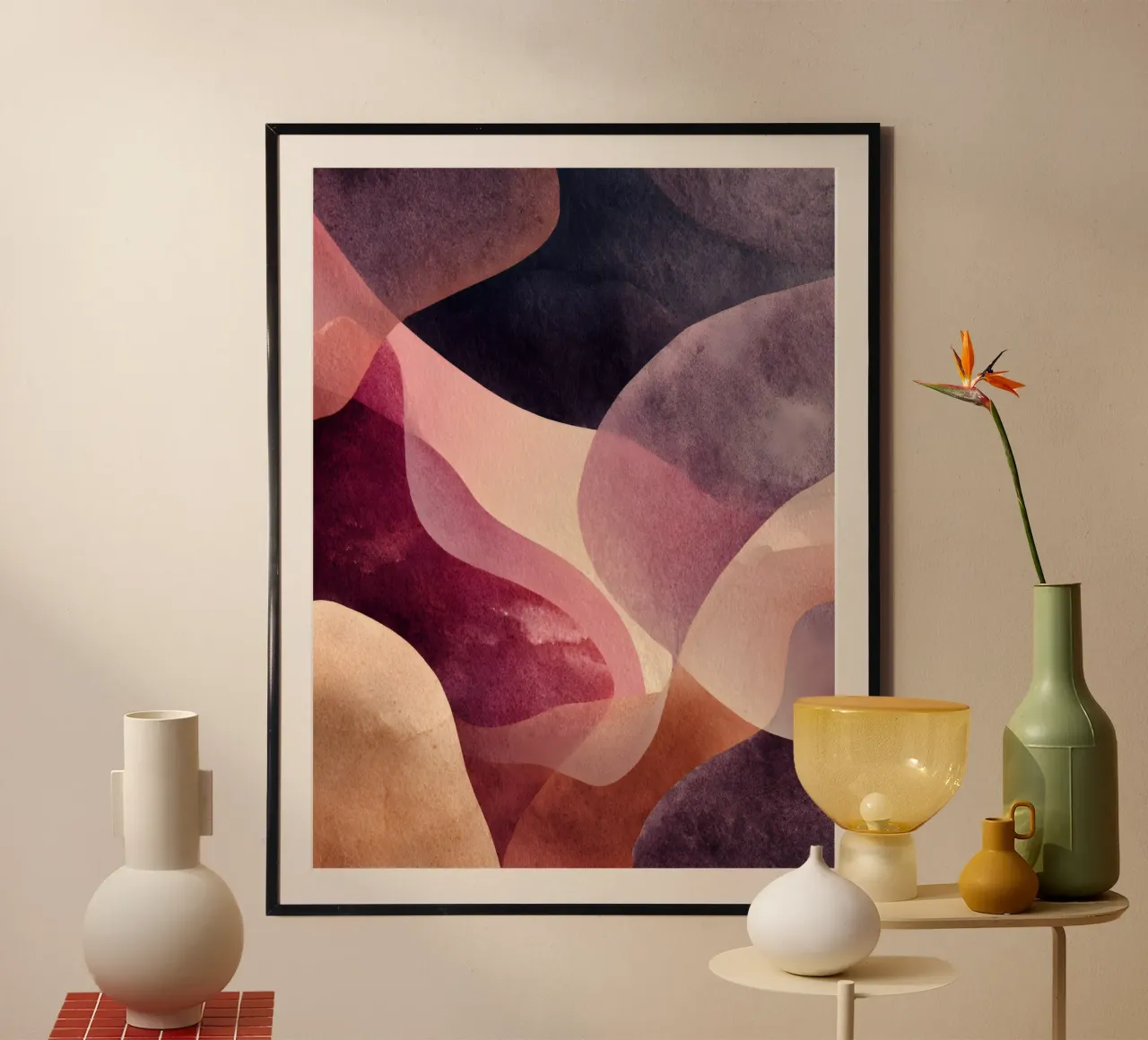 Midnight Flow poster da Abstrakt Atelier