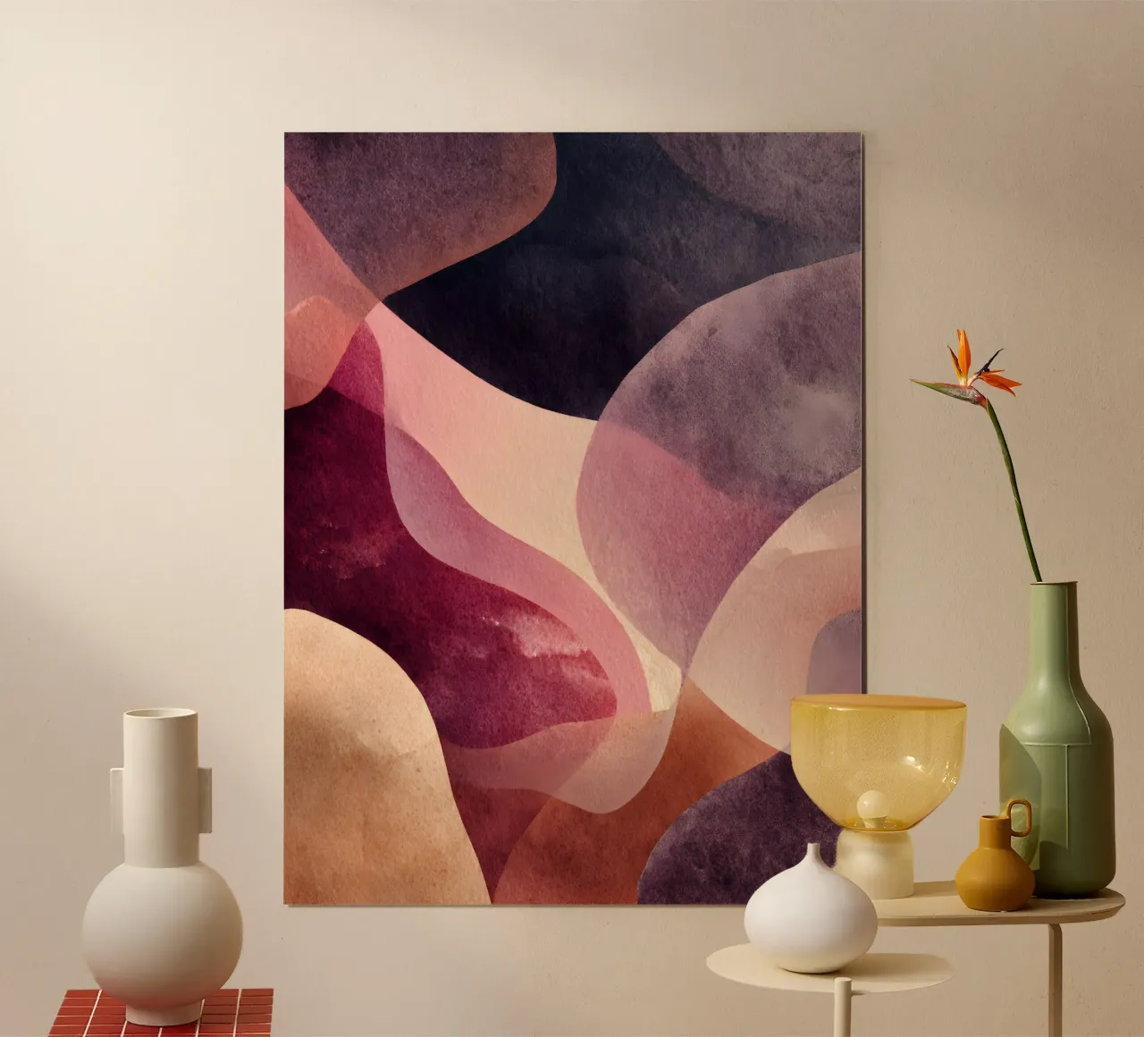 Midnight Flow poster da Abstrakt Atelier