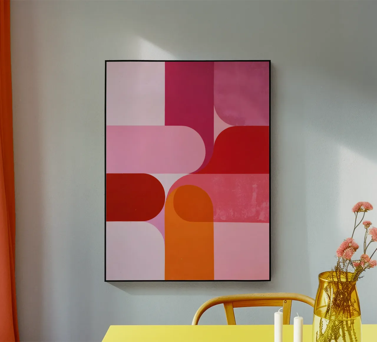 Pink Rhythm plexiglass da Abstrakt Atelier