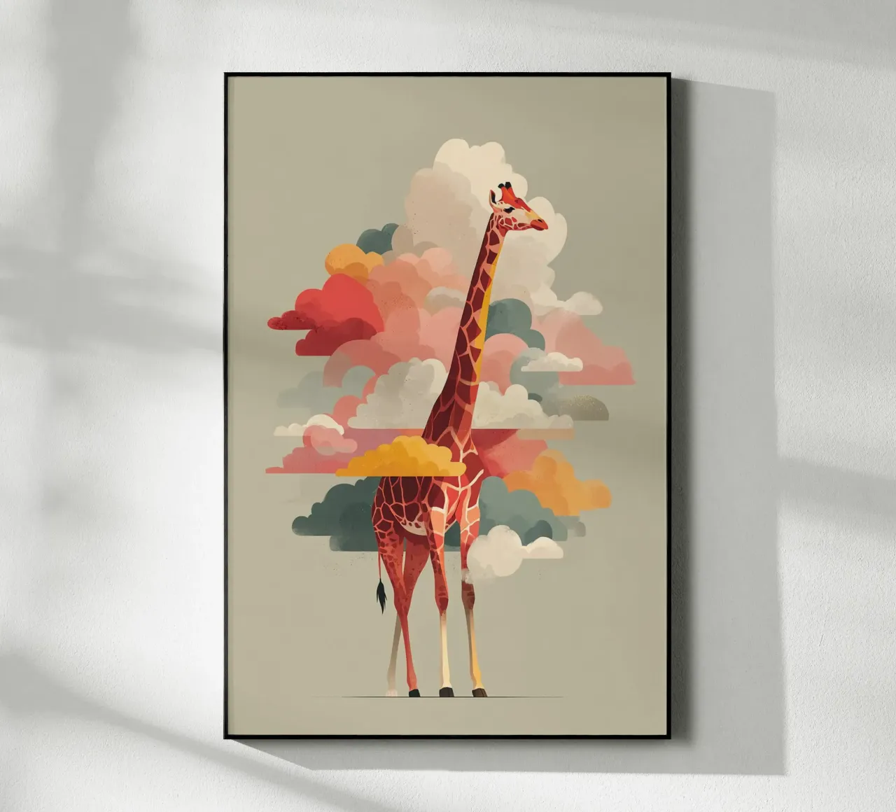 Cloudscape Giraffe plexiglass da wonderfolk