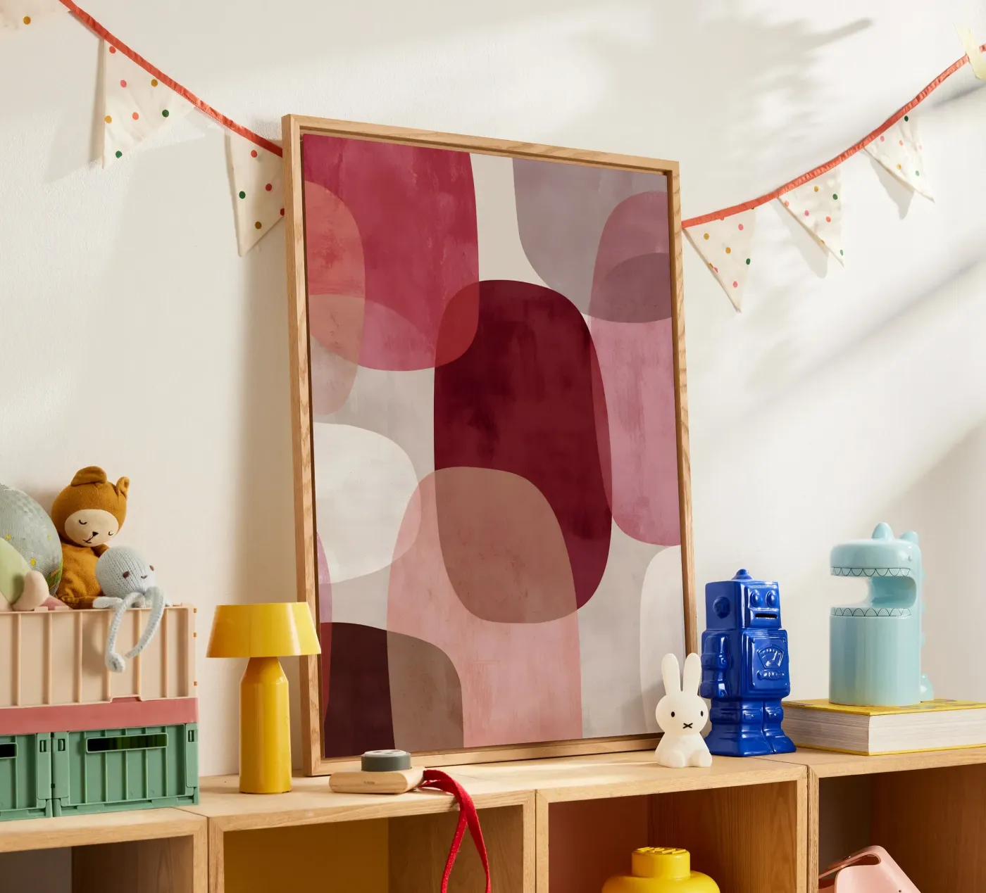 Crimson Geometry plexiglass da Abstrakt Atelier