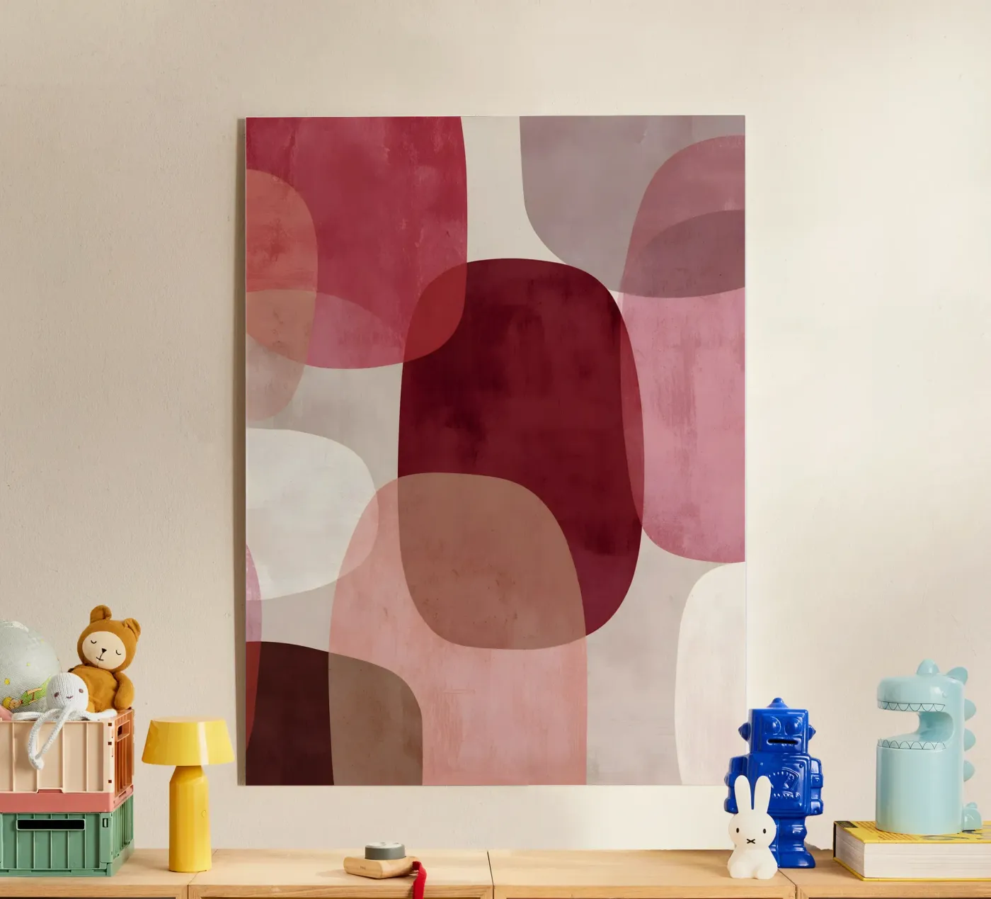 Crimson Geometry plexiglass da Abstrakt Atelier