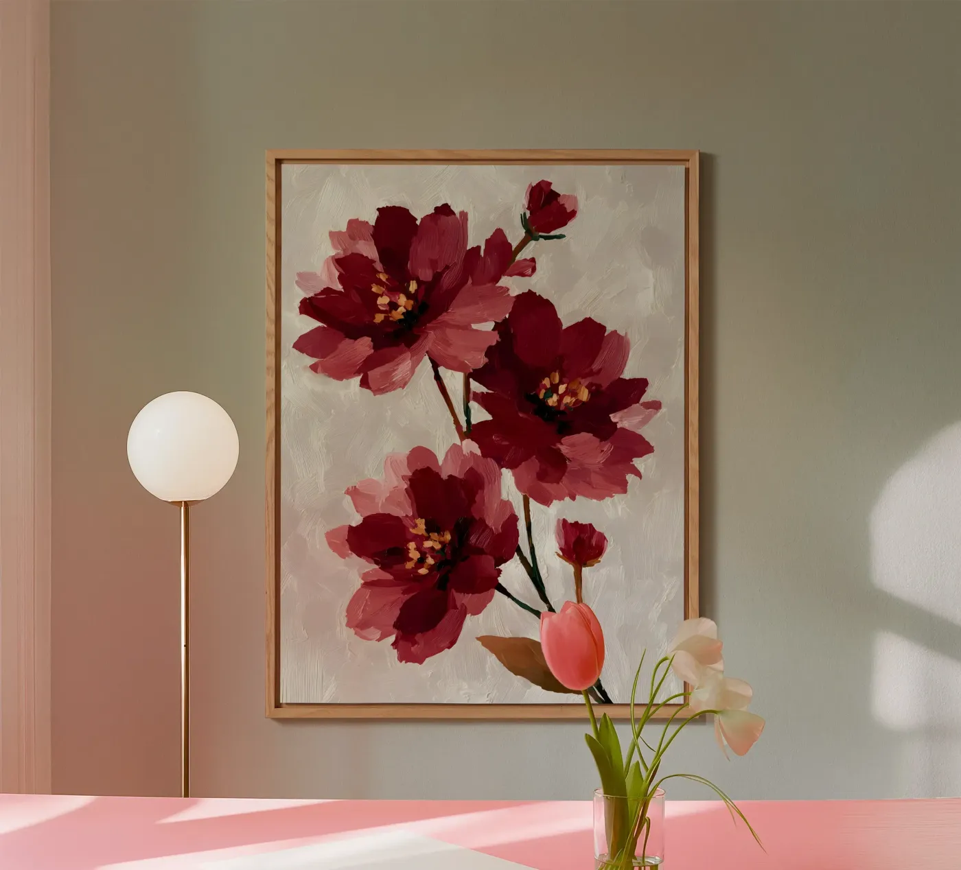 Wild Ruby Blossoms forex plate by The Floralist
