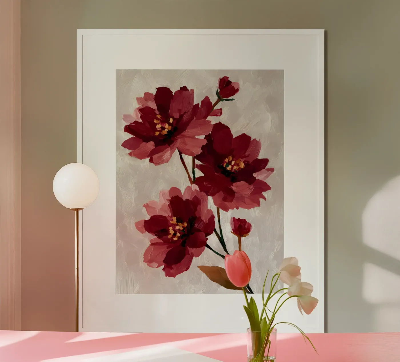 Wild Ruby Blossoms poster de The Floralist