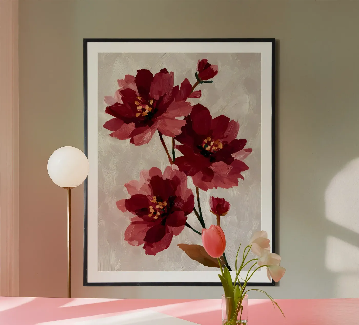Wild Ruby Blossoms poster de The Floralist