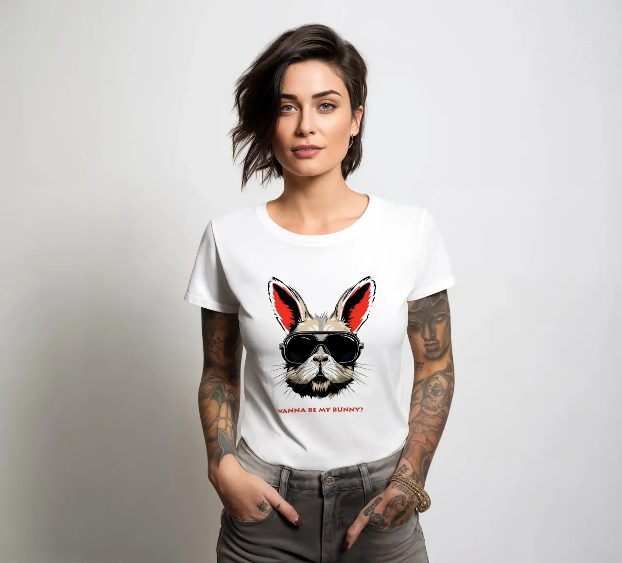 Vuoi essere il mio coniglio? | La domanda più importante t-shirt da donna da Autofocus