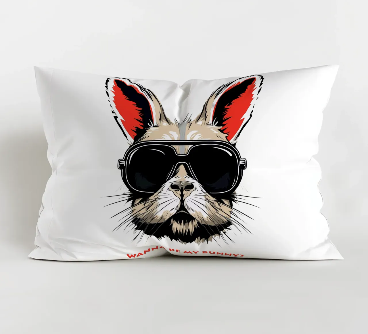Will you be my rabbit? | The all-important question decorative cushion by Autofocus