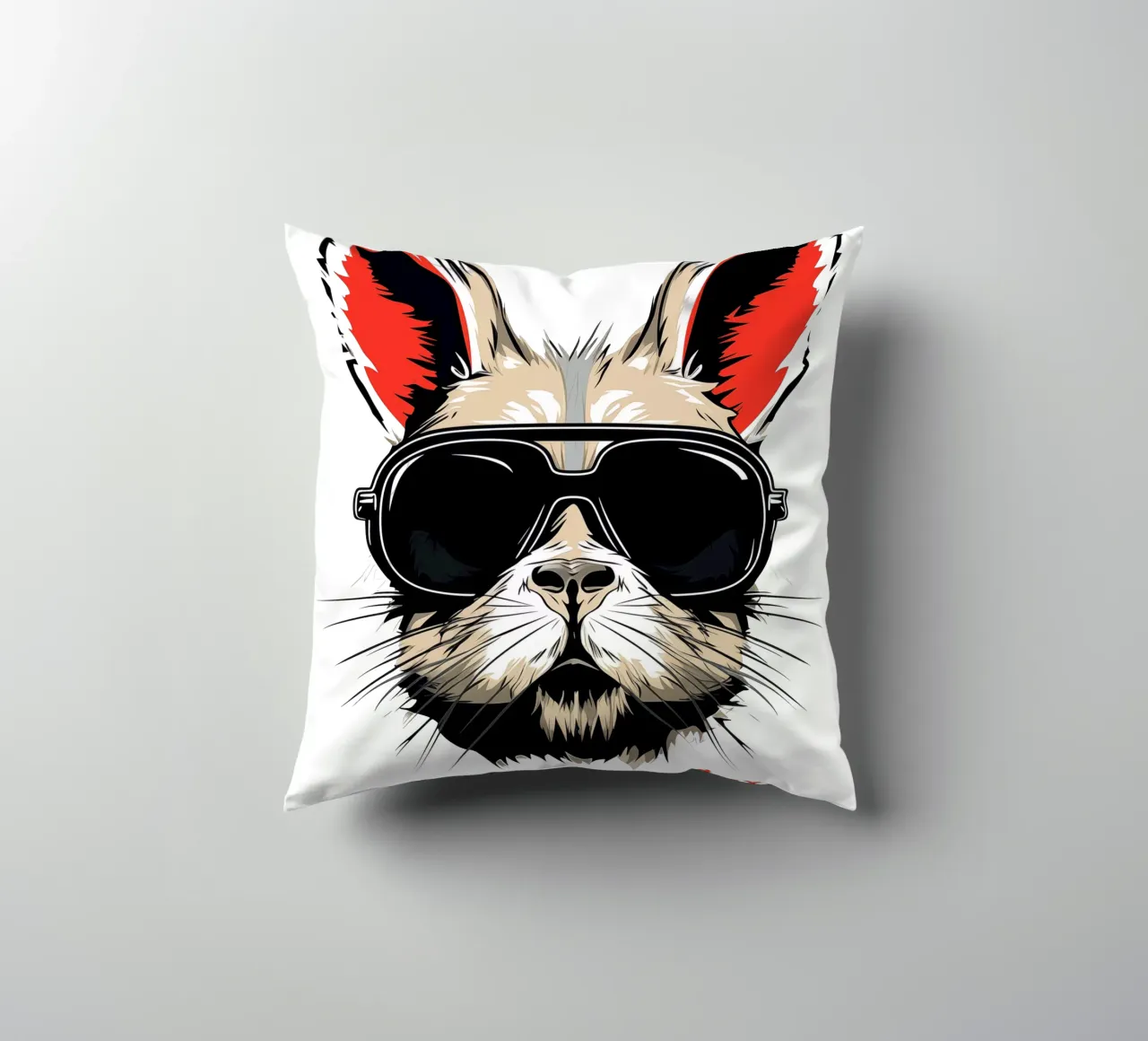 Will you be my rabbit? | The all-important question decorative cushion by Autofocus