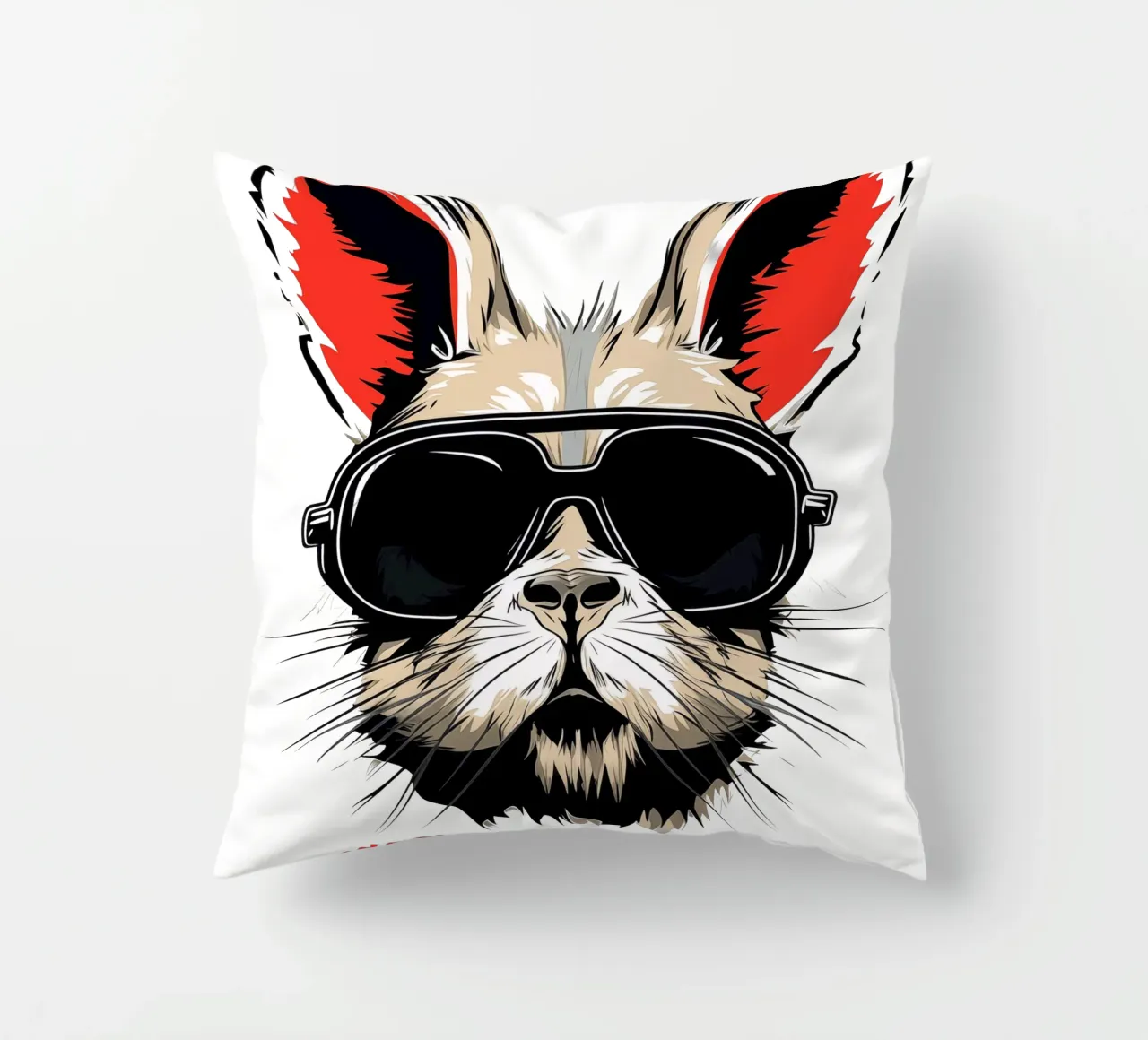 Will you be my rabbit? | The all-important question decorative cushion by Autofocus