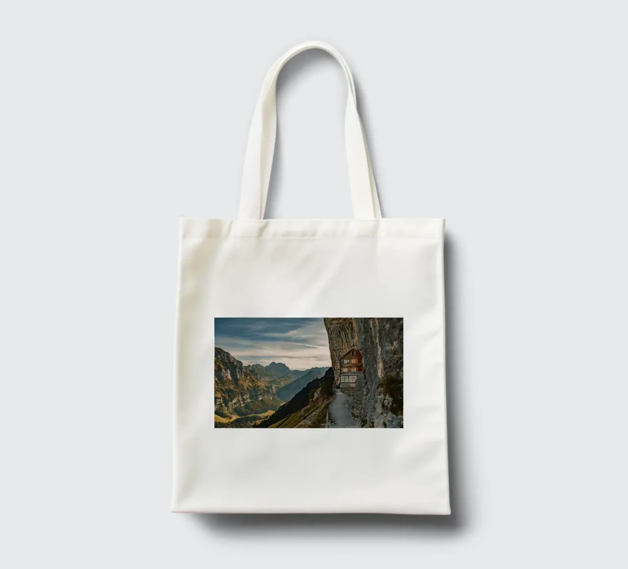 Alpstein in Switzerland tote bag by Marcel Bisig