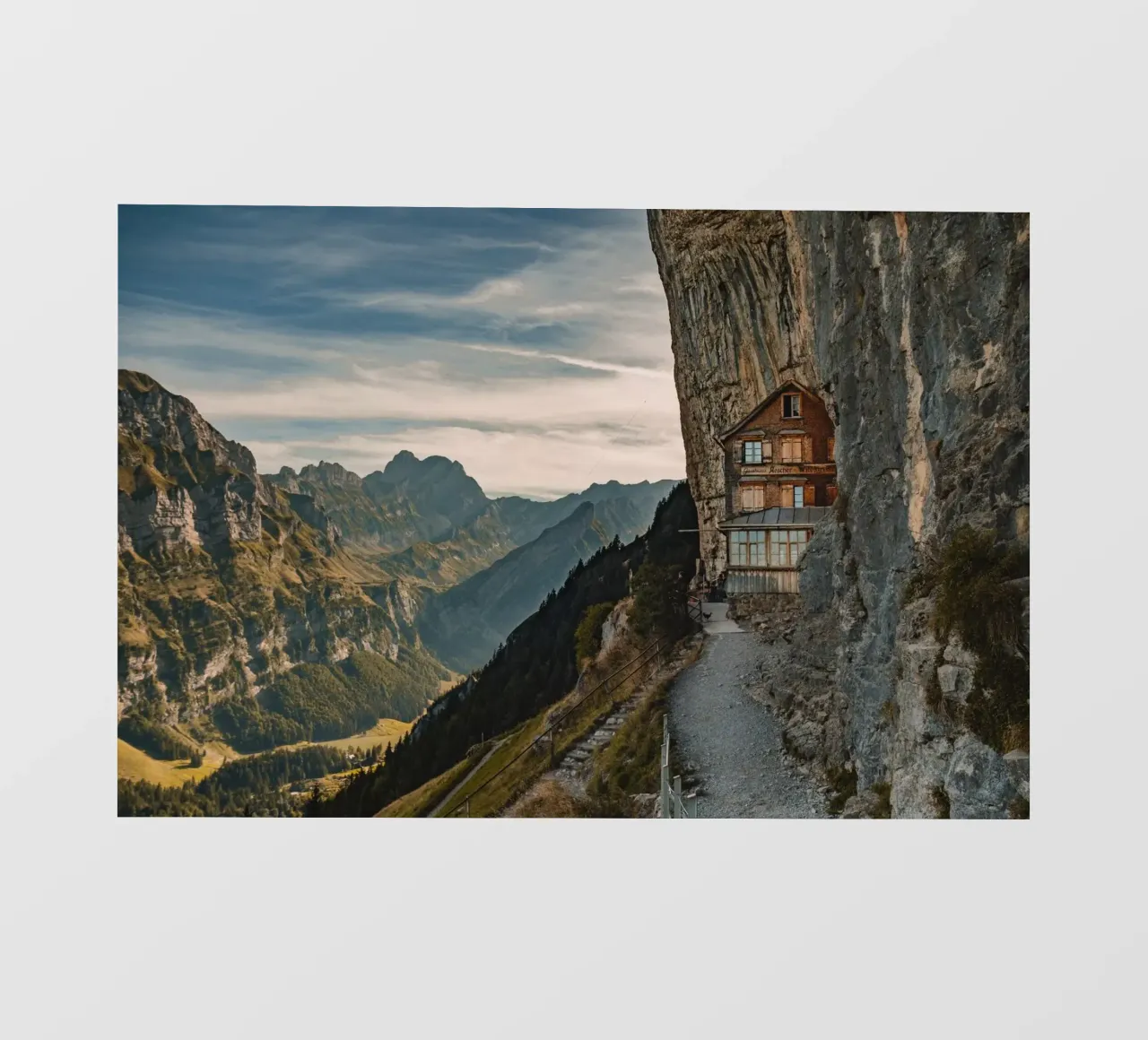 Alpstein in Svizzera pellicola backlit da Marcel Bisig