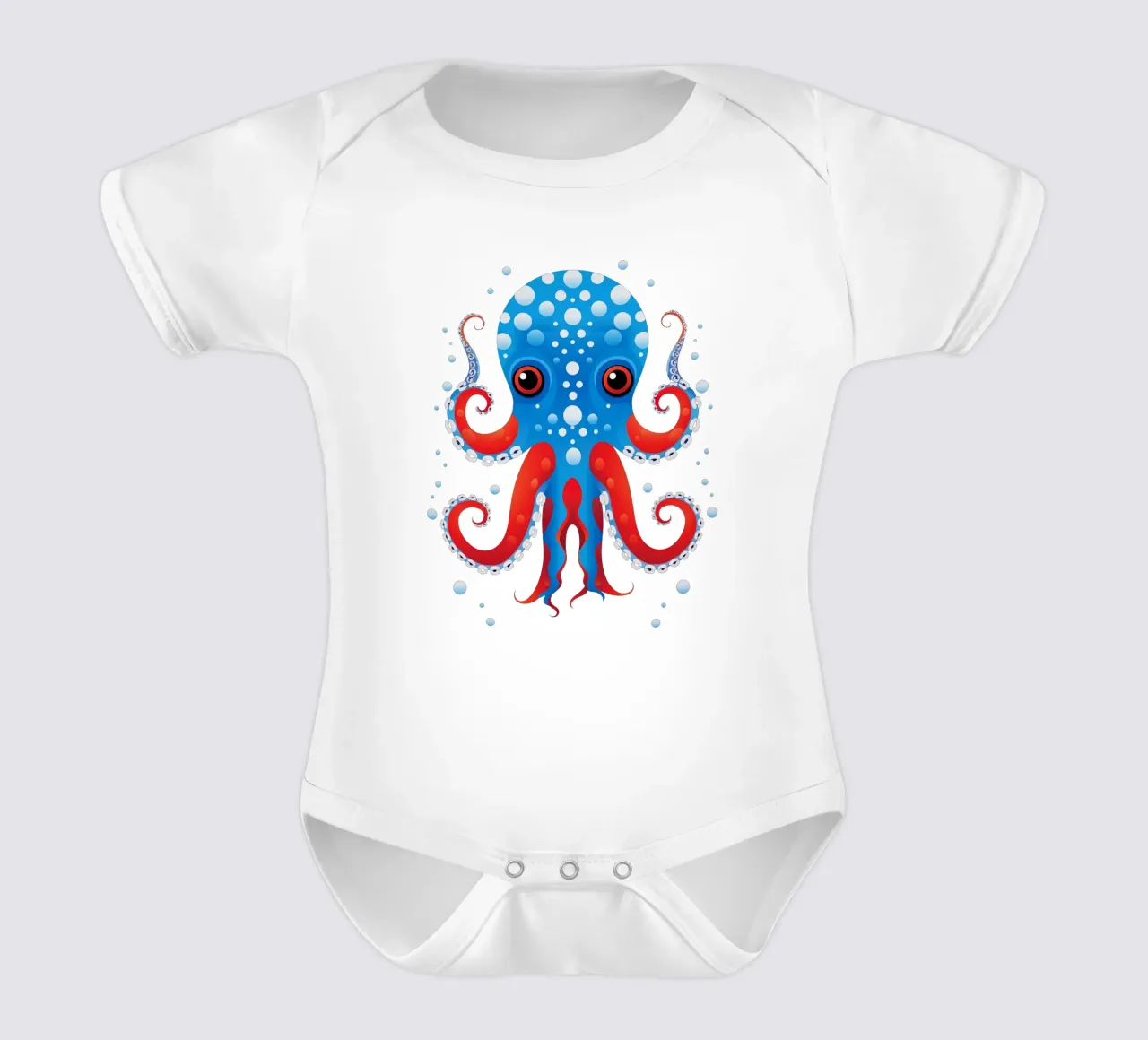 Polpo per bambini body neonato maniche corte da Autofocus