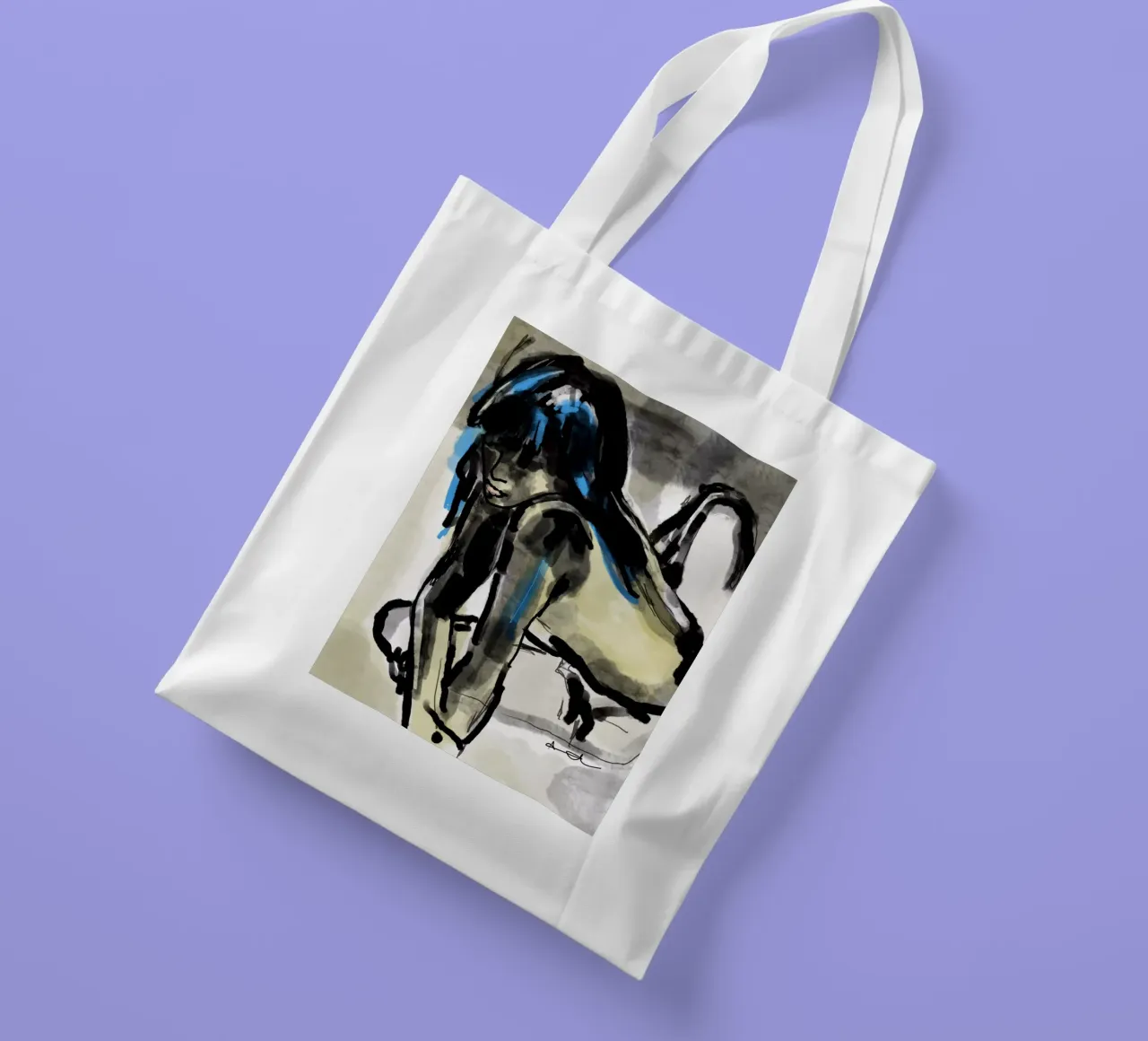 Mädchen 3 by Ute Arnold tote bag de Hej Ibiza by Ute Arnold