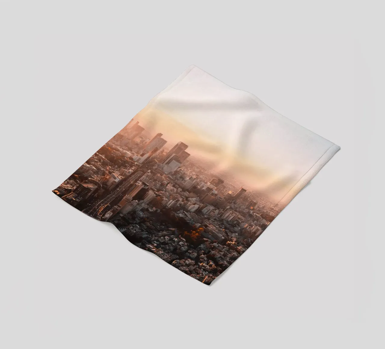Tramonto a Tokyo, Giappone coperta in pile da Marcel Bisig