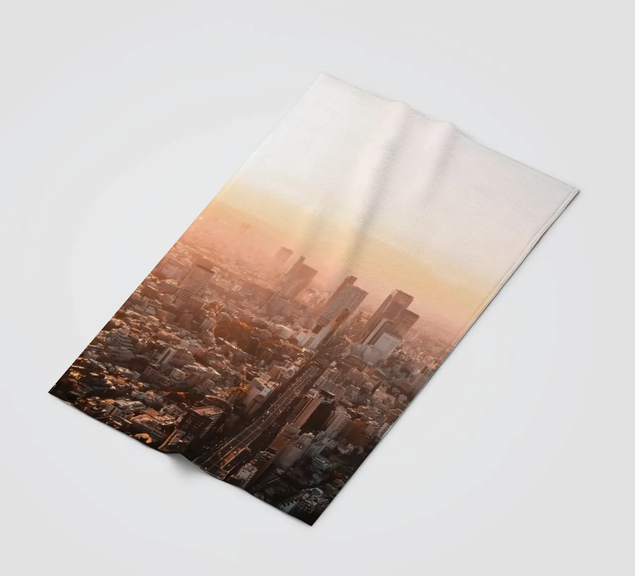 Tramonto a Tokyo, Giappone coperta in pile da Marcel Bisig