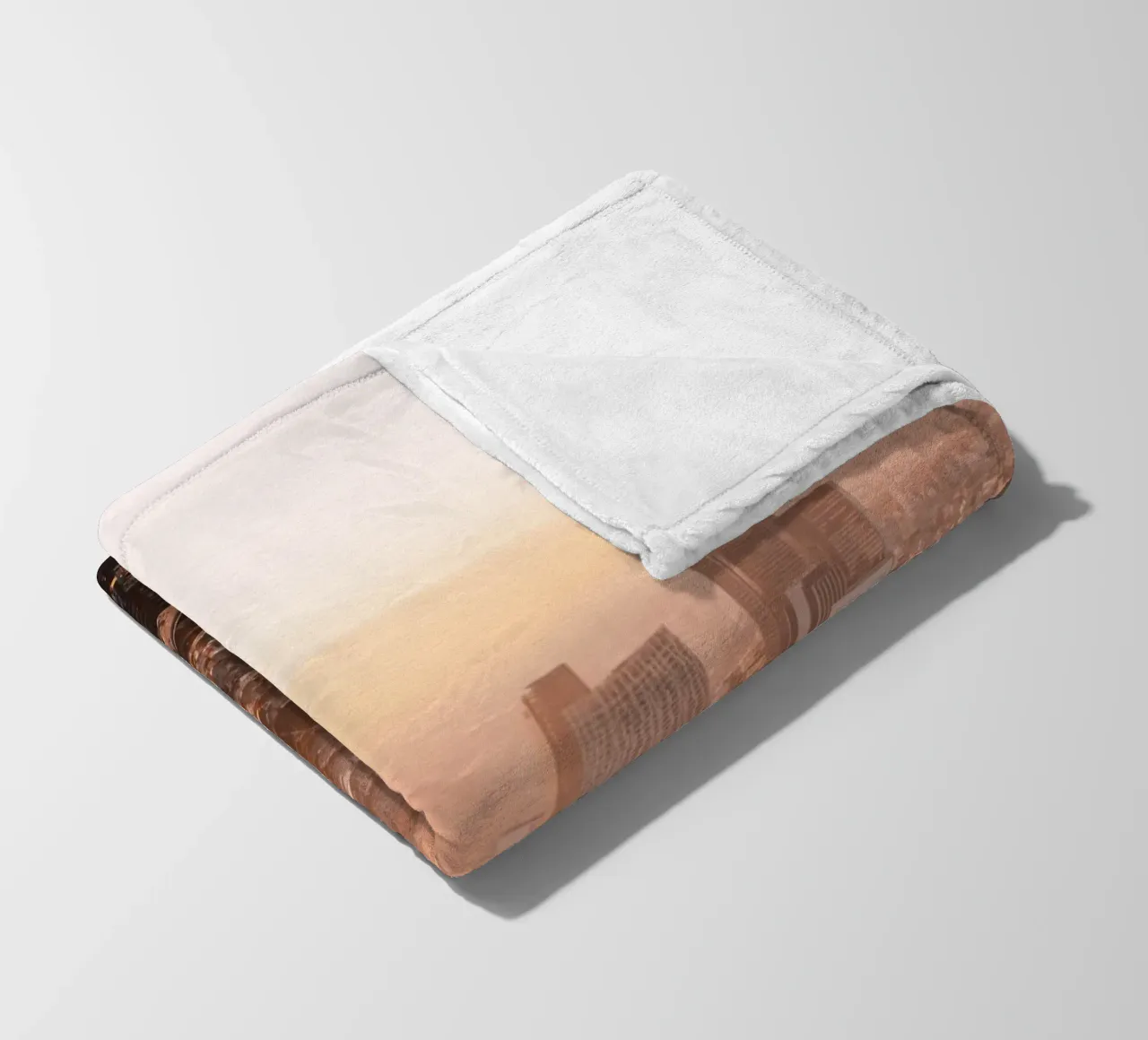 Tramonto a Tokyo, Giappone coperta in pile da Marcel Bisig