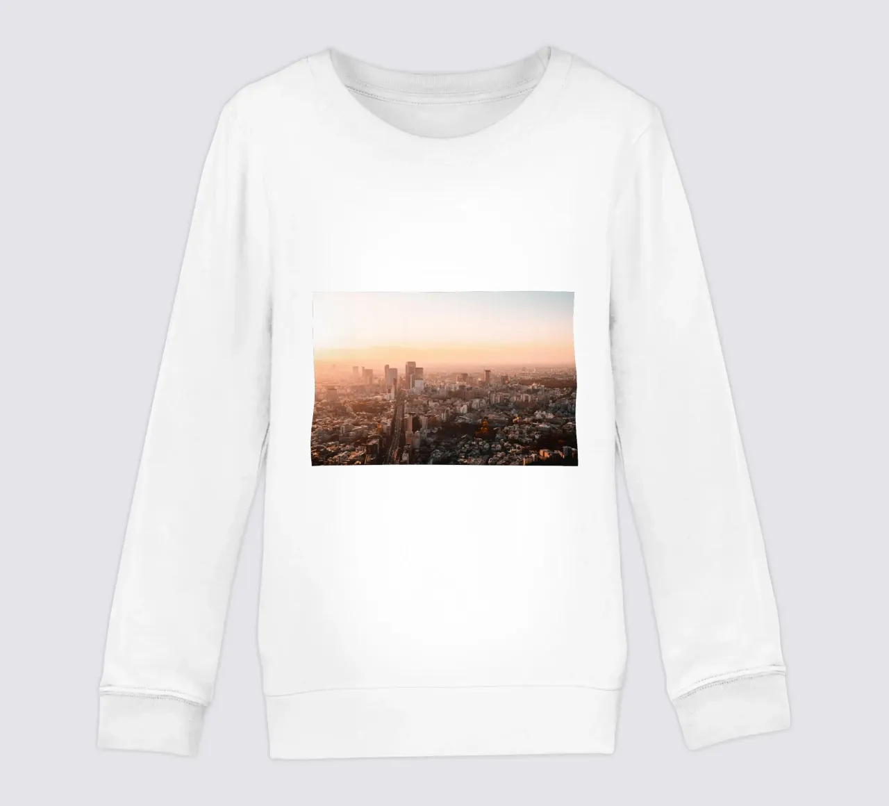 Coucher de soleil à Tokyo, Japon sweat enfant de Marcel Bisig
