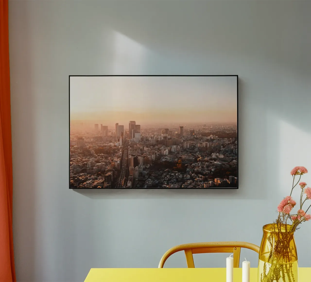 Tramonto a Tokyo, Giappone plexiglass da Marcel Bisig