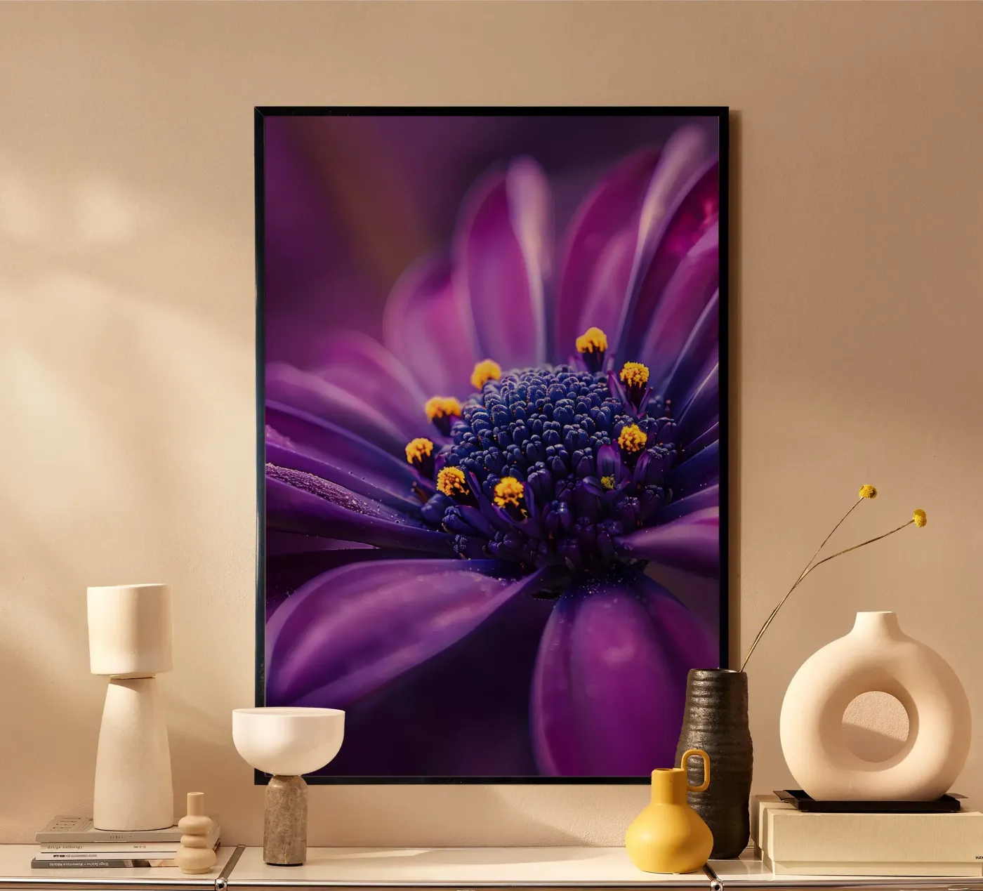 Gerbera a fuoco poster da M-Ulrich-Digital Art