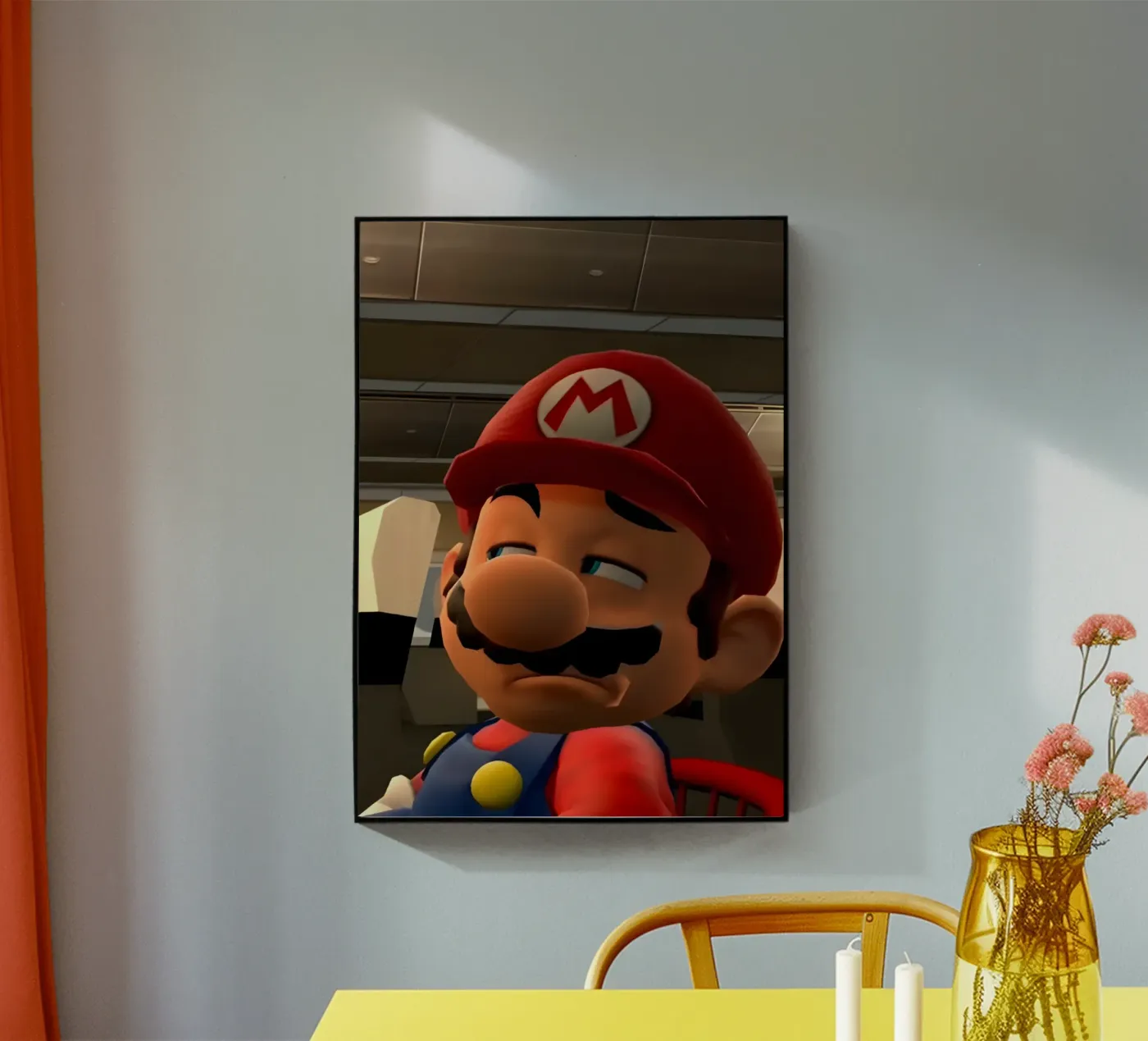 Mario meme acryl van Funny Frame Factory