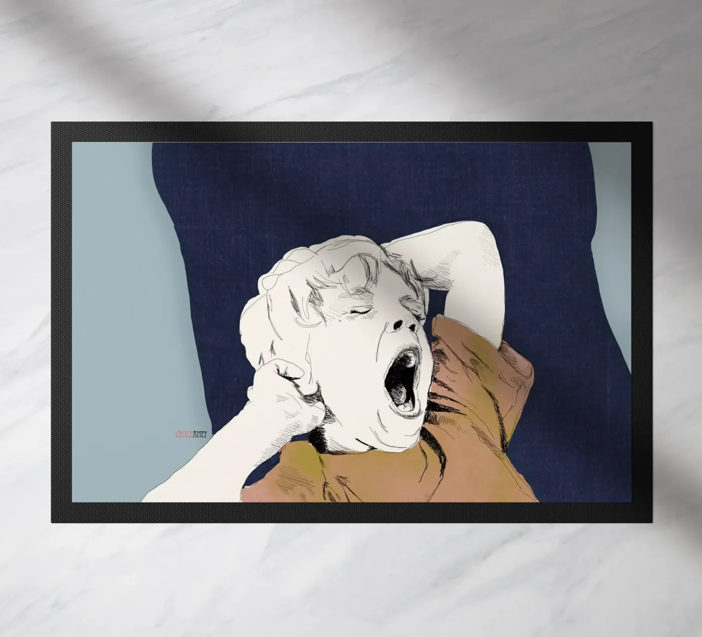 Baille doormat by La Belette Rose