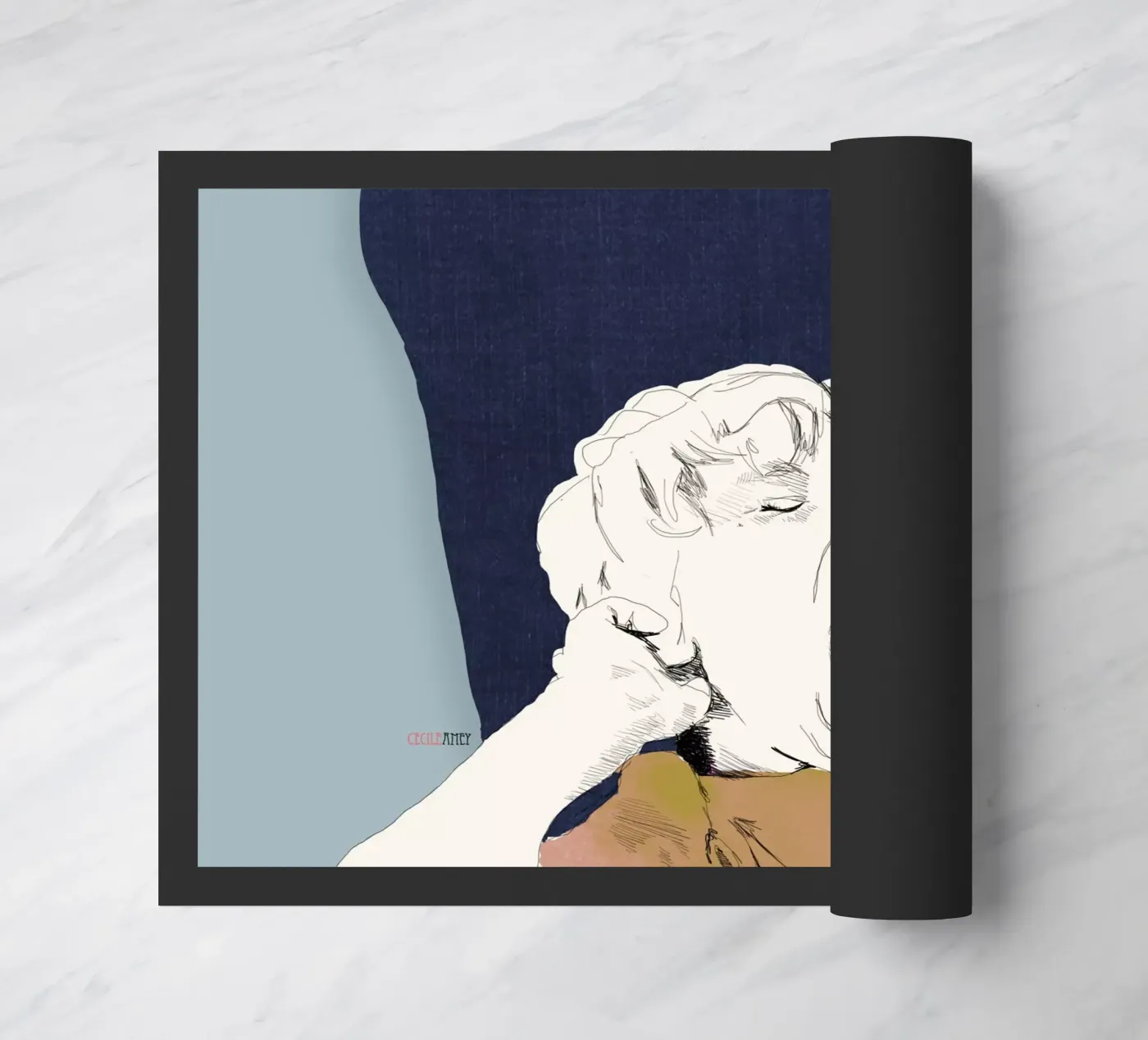 Baille doormat by La Belette Rose