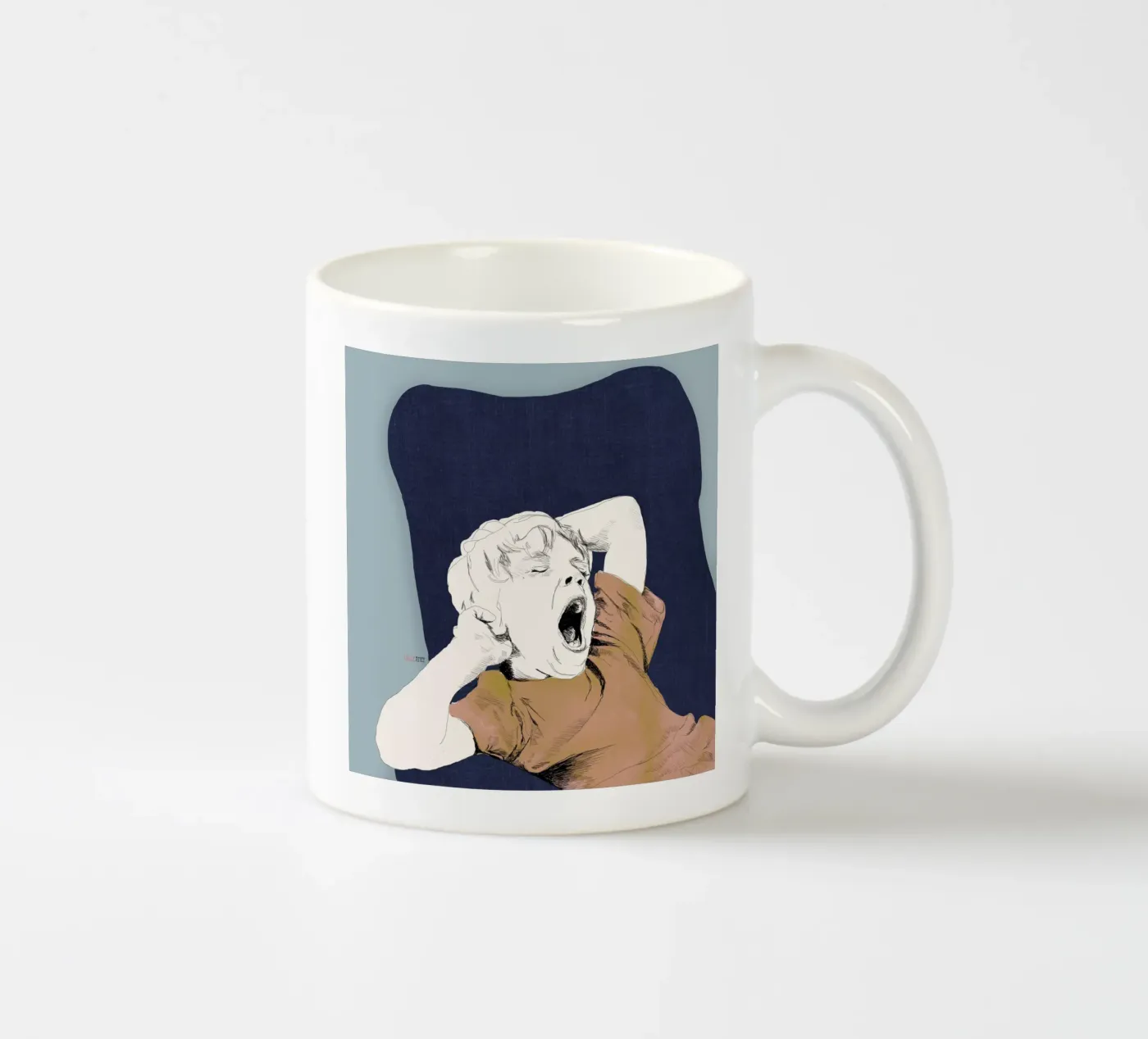 Baille ceramic mug by La Belette Rose