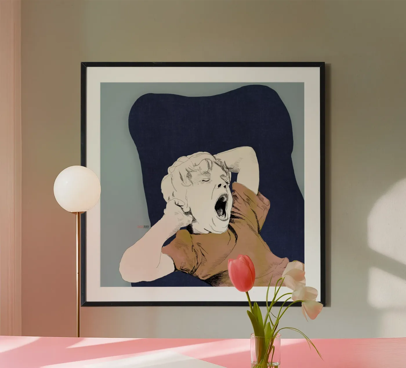 Baille poster van La Belette Rose