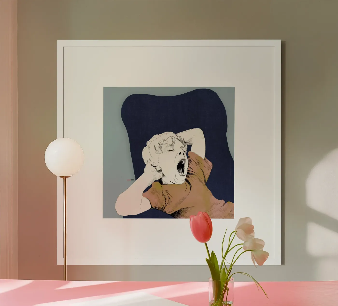 Baille poster van La Belette Rose