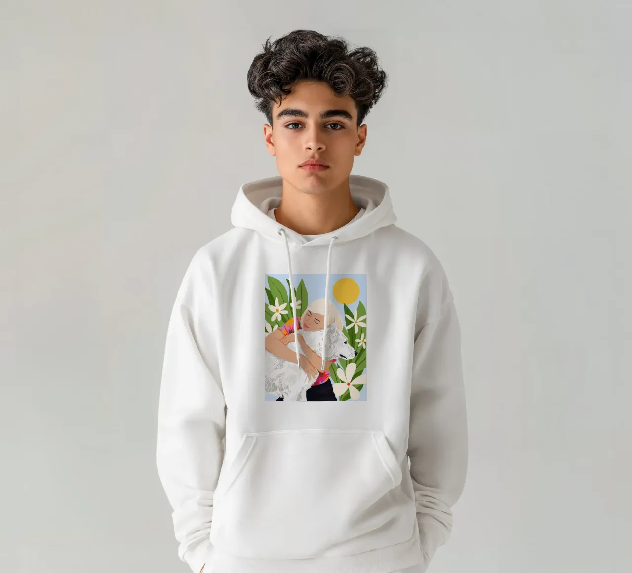 Tutto ciò che serve è amore e un cane felpa con cappuccio da 83oranges