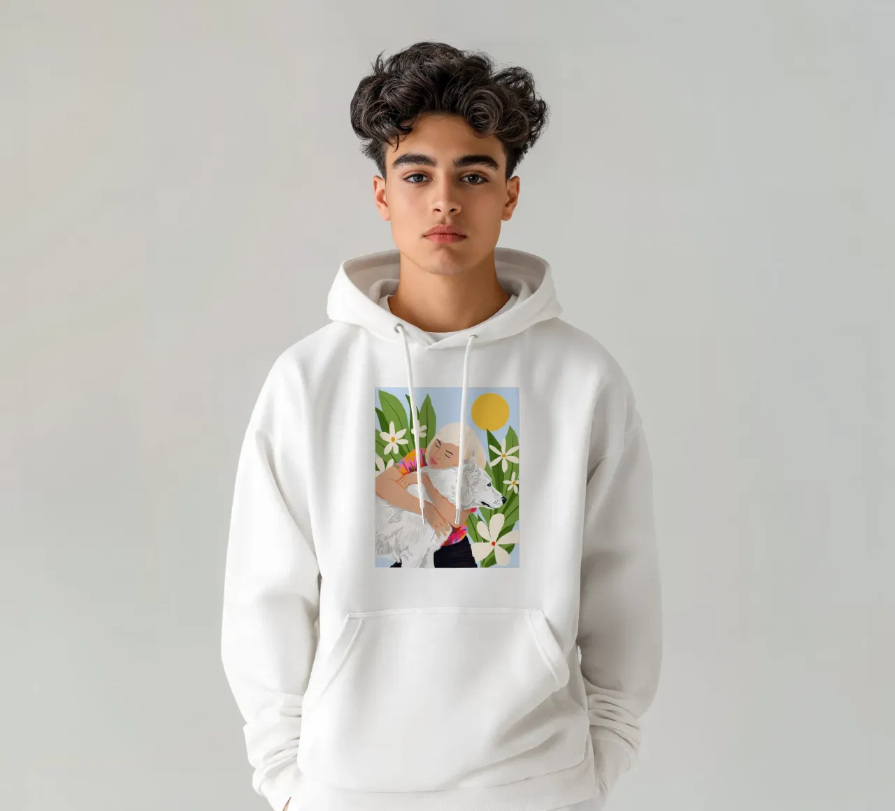 Tutto ciò che serve è amore e un cane felpa con cappuccio da 83oranges