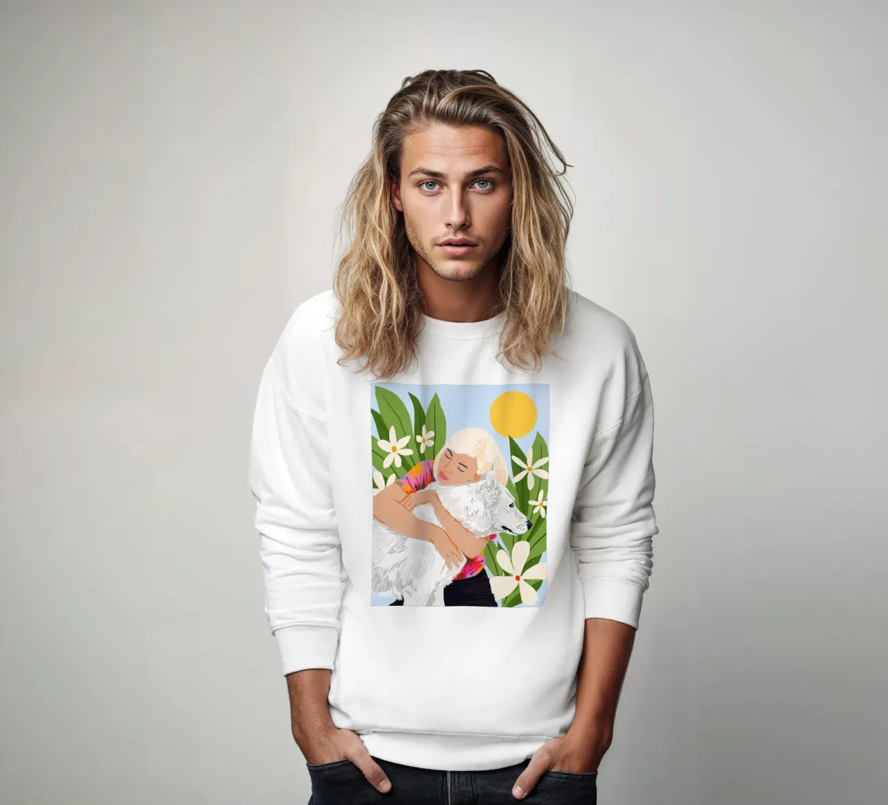 Tutto ciò che serve è amore e un cane felpa da 83oranges