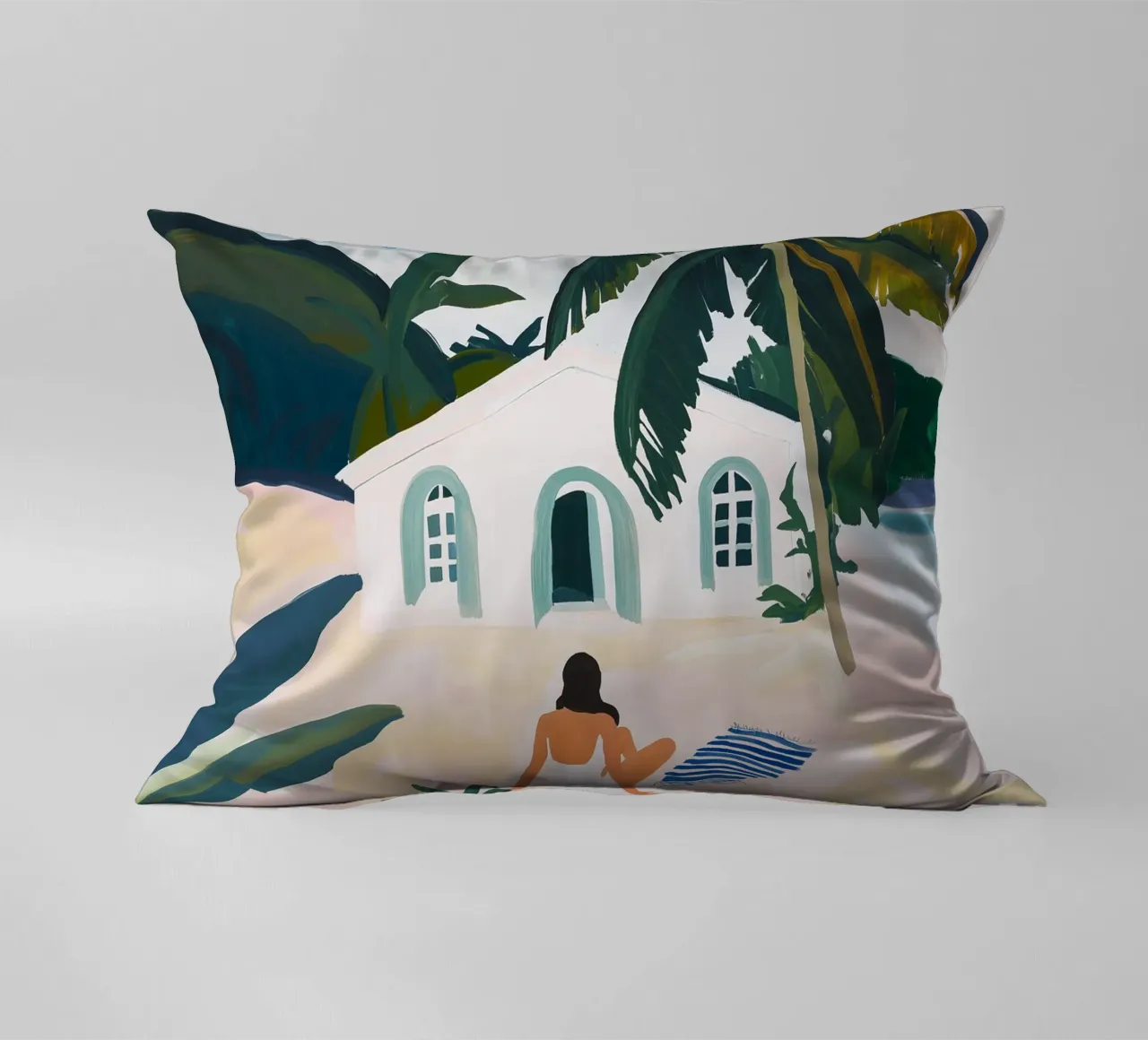 Beachside Retreat cuscino da BALIKA HOMES ART