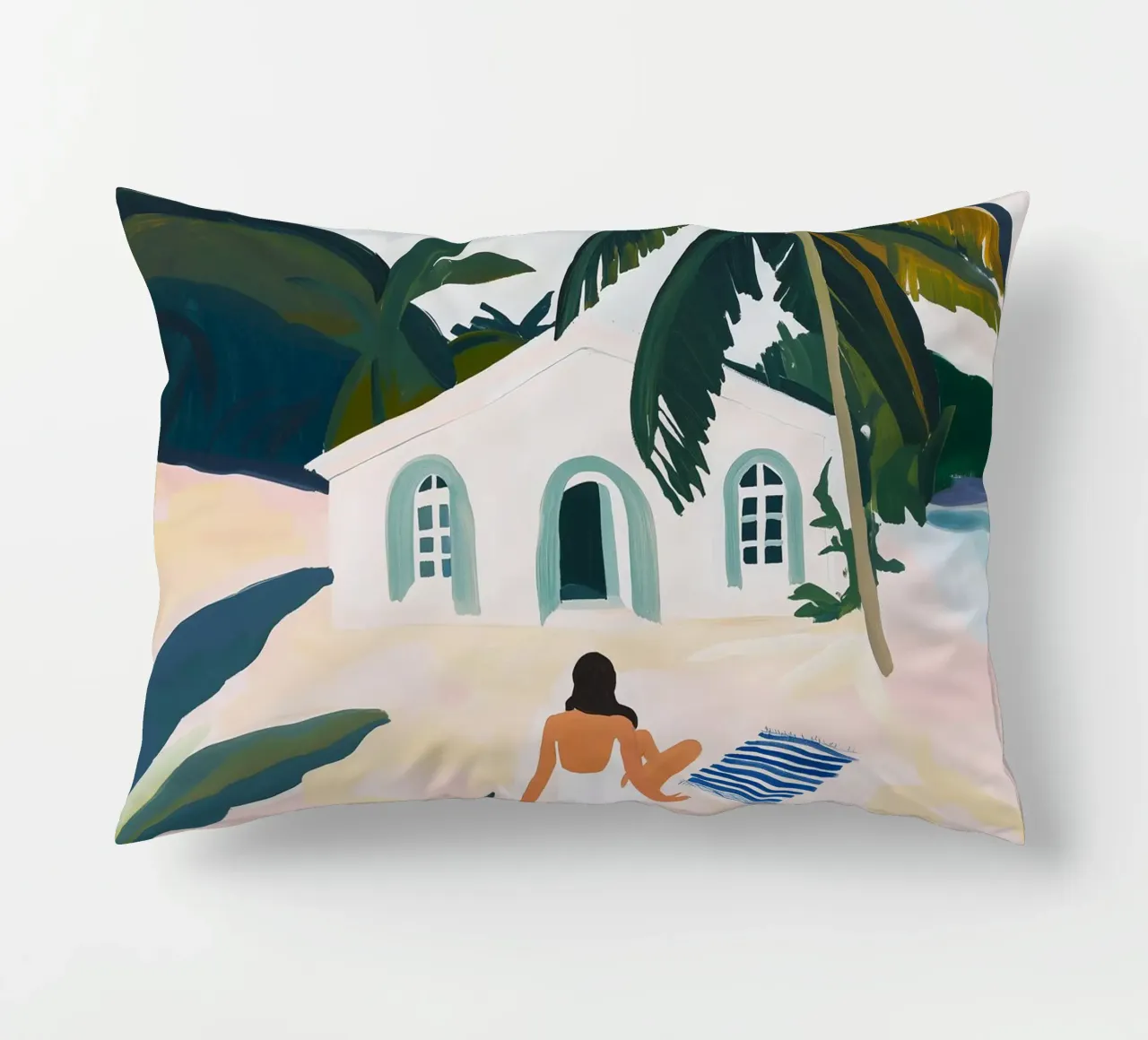 Beachside Retreat cuscino da BALIKA HOMES ART