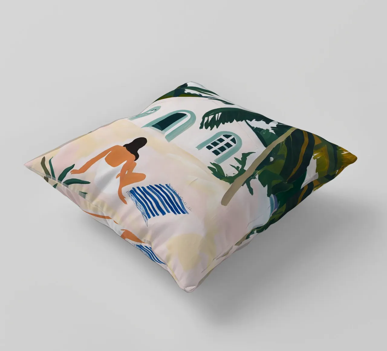 Beachside Retreat cuscino da BALIKA HOMES ART