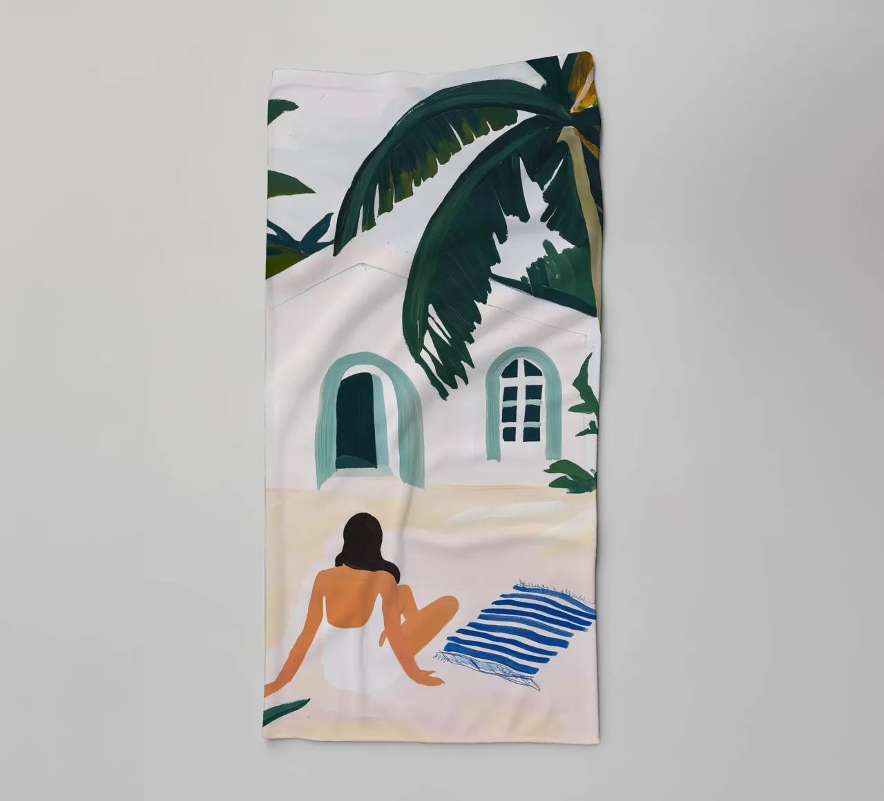 Beachside Retreat asciugamano da bagno da BALIKA HOMES ART
