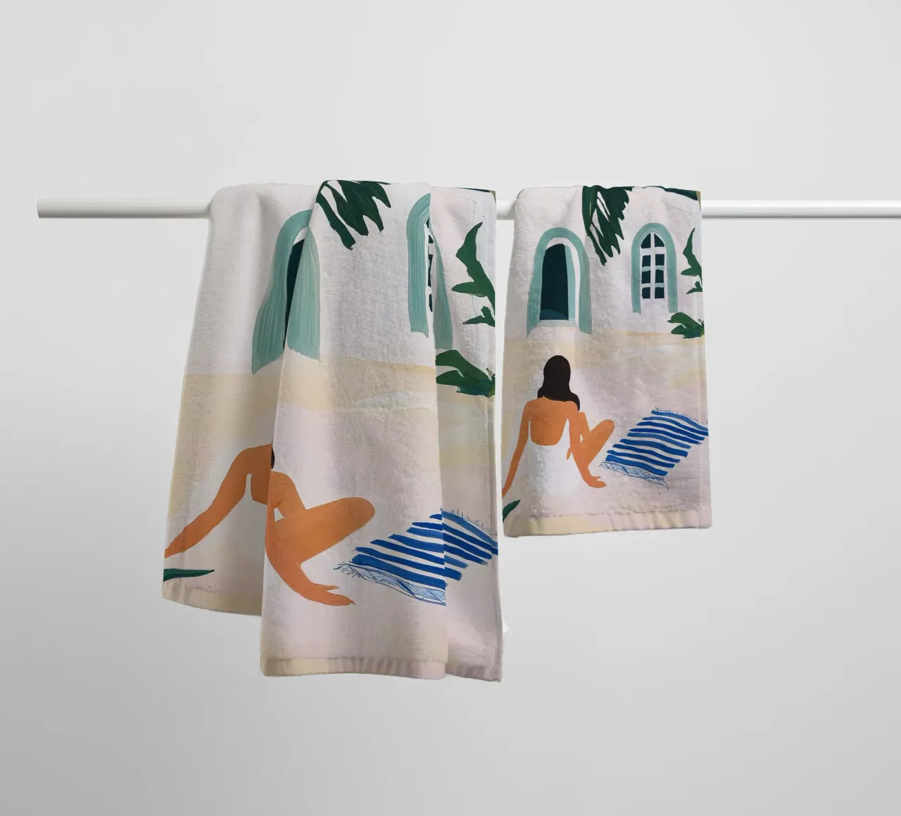 Beachside Retreat asciugamano da bagno da BALIKA HOMES ART