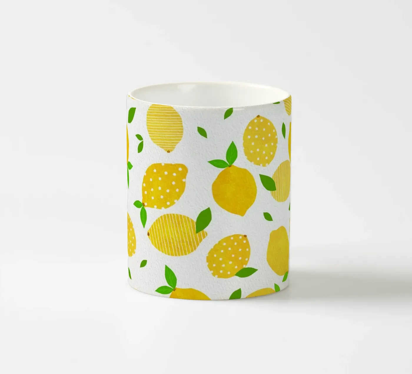 Lemon Crowd ceramic mug by Orara Studio