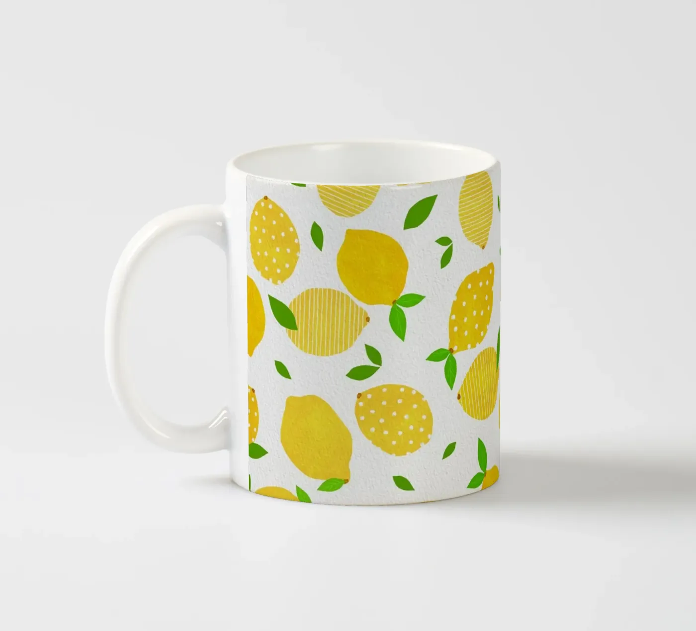 Lemon Crowd ceramic mug by Orara Studio