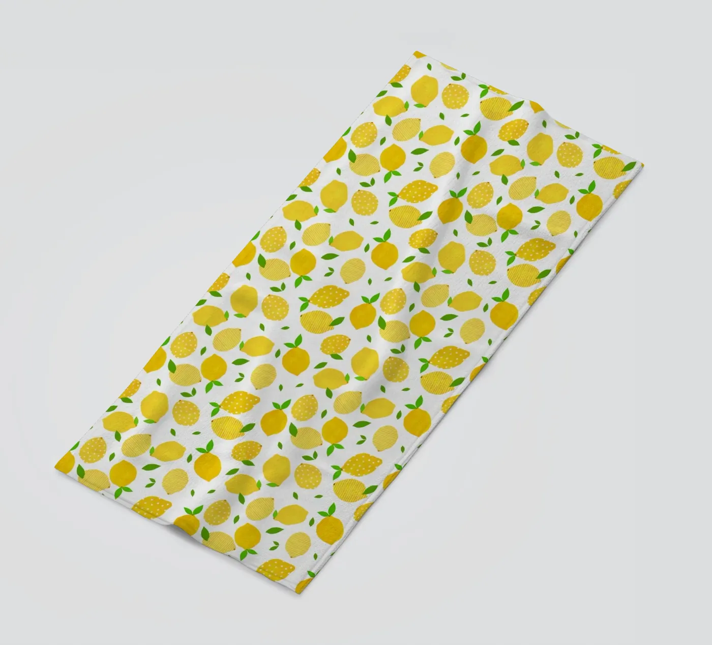 Folla di limoni telo mare da Orara Studio